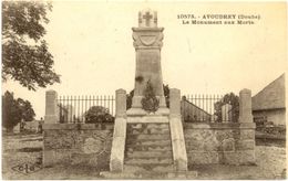 25/ CPA : Avoudrey - Monument Aux Morts - Andere Gemeenten