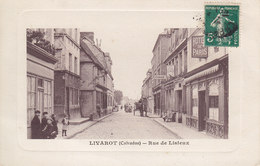 LIVAROT RUE DE LISIEUX (garage Hôtel ) Circulée Timbrée 1913 - Livarot