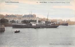 Saint Malo      35         Le Départ Du Bateau De Jersey      (voir Scan) - Saint Malo