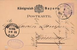 1881-  Krönigreich Bayern - Entier Postal - 3 Scan - Other & Unclassified