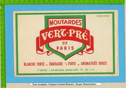 BUVARD : Moutardes VERT PRE  De Paris - Mostard