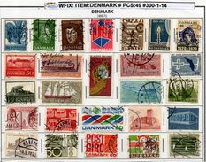 DENMARK:SELECTION CONTENTS# 49 PCS IN MIXED CONDITION#. WFIX-300-1 (14) - Collezioni