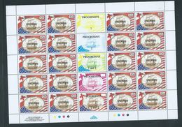 Tonga 1988 US Treatyset Of 3  X 20 In Full Sheets With Gutter Labels & Margins MNH Specimen O/P - Tonga (1970-...)