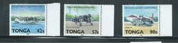 Tonga 1989 Aviation & Planes 42s - 90s MNH Specimen Overprints - Tonga (1970-...)
