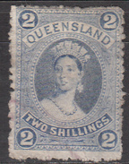 QUEENSLAND     SCOTT NO. 74    USED    YEAR  1882    WMK 68 - Used Stamps