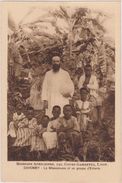 AFRIQUE DAHOMEY,danhomé 1900,sud Est Bénin Actuel,royaume Africain, Zagnanado,professeur,Missionnaire Avec élèves,rare - Dahomey