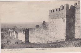 Carte Postale Ancienne,grèce,salonique En 1916,au Fond Bateaux De Guerre,fortifications,rare,greece,grecia - Greece