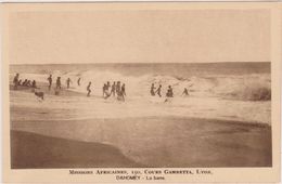 AFRIQUE ,DAHOMEY,danhomé 1900,sud Est Bénin Actuel,royaume Africain,la Mer,la Barre,lavage Collectif,rare - Dahome