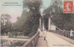 JOUY-le-MOUTIER - Vue Prise Du Pont De Neuville - Carte Colorisée Animée - TBE - Jouy Le Moutier