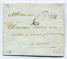 MP CAEN   Lenain N°4 / Dept 13 Calvados / 1775 / Ccahet De Cire Complet Au Verso / Taxe 6 Sols à La Plume - 1701-1800: Précurseurs XVIII