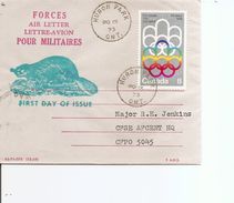 Canada ( Lettre -avion Pour Militaires De 1973 De HuronPark Vers CFPO5045 à Voir) - Storia Postale