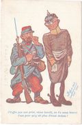 Cpa Illustrateur - Drack-Oub &ndash; Pub Texte Au Verso : A. Ouazan, Marchand - Tailleur, Alger ( Soldat Allemand / Poil - Autres Illustrateurs