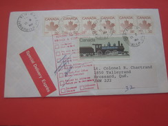 Amérique -Canada-Poste Aérienne Exprès Spécial Delivery- Lettre & Document Marcophilie Par Avion - By Air-mail.. - Luchtpost: Expres