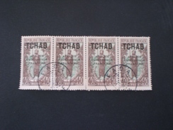 TCHAD CHAD 1924 Femme Bakalois Overprinted "AFRIQUE EQUATORIALE FRANCAISE" - Used Stamps