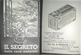 IL SEGRETO DELLE CURE NATURALI  IL TE FRANKLIN  ED. DELFINI MILANO TIP. POPOLO D'ITALIA OPUSCOLO  DI 16 PAG. CON FOTO - Medizin, Biologie, Chemie