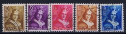 Luxembourg: 1933 Mii Nr 252 - 256 , Yv 244 - 248 Used Obl - Usados