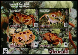 AITUTAKI - 2014 - Faune En Danger, Crabs, WWF  - BF Neufs // Mnh - Aitutaki