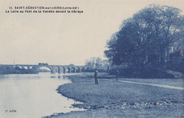 Saint Sébastien Sur Loire 44 - Chemins De Fer Pont De La Vendée Devant La Gibraye - Editeur Chapeau - Bleue - Saint-Sébastien-sur-Loire