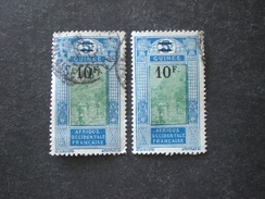 GUINEA GUINEE 1927 LOCAL MOTIVES AVEC NOUVELLE VALEUR - Used Stamps