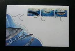 Finland Fish 2001 Marine Life Ocean Underwater (stamp FDC) - Lettres & Documents
