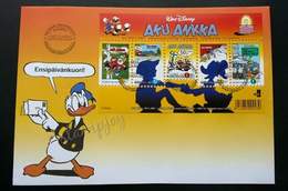 Finland Walt Disney Donald Duck 2001 Cartoon Animation (miniature FDC) - Cartas & Documentos