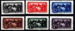 Slovakia 1942 Mi 105-110 ** - Unused Stamps