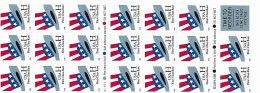 USA EUA 1998 "H" Rate Chapeau De L'oncle Sam Uncle Sam's Hat, Booklet  20 Stamps Self Adhesive MNH - 1981-...