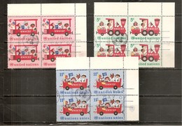 Naciones Unidas  Yvert  156-58 (x4) (usado) (o) - Used Stamps