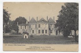 (RECTO / VERSO) L' HERMENAULT EN 1920 - CHATEAU DU GUE - PLIS AU CENTRE - CPA VOYAGEE - L'Hermenault