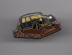 PINS AUTOMOBILE CITROEN 1936 TRACTION / Base Dorée / 33NAT - Citroën