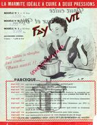 PUBLICITE AUTO CUISEUR FAY-VIT -ALUMINIUM PUR-MARMITE -IMPRIMERIE ADRIEN BURIOT FOUGEROLLES - Publicidad