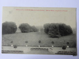 CPA (72) Sarthe - Château Et Parc De SOURCHES, Près Conlie - Allée De Bernay, Vue Prise De La Terrasse - Conlie