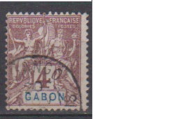 GABON           N°   18       ( 4 )  OBLITERE         ( O 1253 ) - Usati