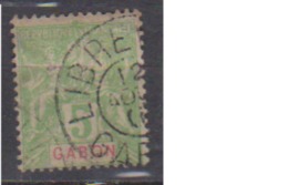 GABON           N°   19    ( 5 )     OBLITERE         ( O 1263 ) - Used Stamps