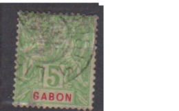 GABON           N°   19    ( 6 )     OBLITERE         ( O 1264 ) - Usati