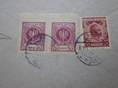 1927 Timbre-Europe - Pologne - 1919-1939 République  -Lettre & Document Marcophilie Par Avion--By Air-mail - Briefe U. Dokumente