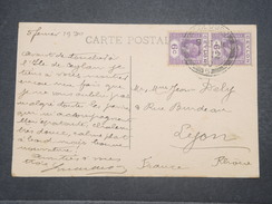 CEYLAN - Oblitération De Colombo Sur Carte Postale En 1930 Pour La France - L 9636 - Ceylon (...-1947)