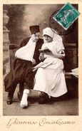 Heureuse Convalescence / Infirmière Et Soldat Blessé / France  Guerre 1914-1918 - Croix-Rouge