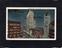 71711   Stati  Uniti,   Genesee Street,  Looking West By  Night,  Syracuse,  N.  Y.,  VG  1930 - Syracuse