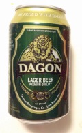 Dagon (green) Myanmar Burma Empty 330ml Beer Can / Opened By 2 Holes At Bottom - Lattine