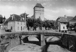 64-SALIES-DE-BEARN- LE PONT LAUME ET L'EGLISE ST VINCENT XVe S - Salies De Bearn