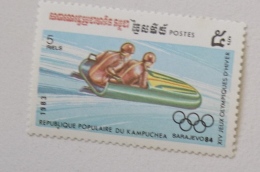 KAMPUCHEA BOBSLEIGH. 1 Valeur ** MNH Jeux Olympiques 84. SARAJEVO. - Inverno1984: Sarajevo