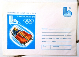 ROUMANIE BOBSLEIGH A DEUX, Jeux Olympiques LAKE PLACID 1980. Entier Postal Neuf - Winter 1980: Lake Placid