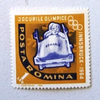 ROUMANIE Bobsleigh, 1 Valeur Emise En 1964 MNH ** - Autres & Non Classés