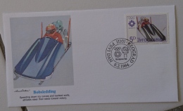 YOUGOSLAVIE BOBSLEIGH. FDC, Enveloppe 1er Jour Jeux Olympiques 84. SARAJEVO. (2) - Inverno1984: Sarajevo