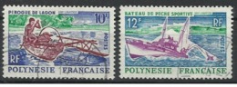POLYNESIE N° 36 Et 38 Oblitérés De 1966 - Gebraucht