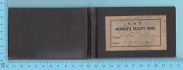 1918 C.O.F. Member Receipt Book - Court Waterloo, Canadian Order Of Foresters - Kanada