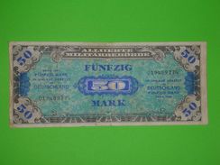 1944-50 MARK-ALLIED MILITARY CURRENCY-GERMANY-GERMAN BANKNOTE-NOTE-BILL-CASH-WW2, ALLIIERTE MILITARBEHORDE - 50 Mark