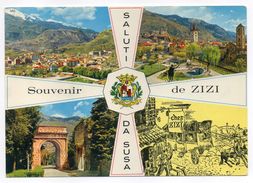 Italie--SUSA--Saluti Da Susa--Souvenir De ZIZI--Dégustation Gratuite Des Vins D'Italie ,blason - Andere & Zonder Classificatie