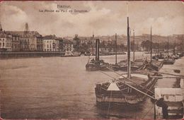 Namur La Meuse Au Port De Grognon Peniche Binnenschip Barge - Péniches